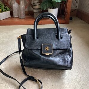 Tory Burch Clara Black leather satchel